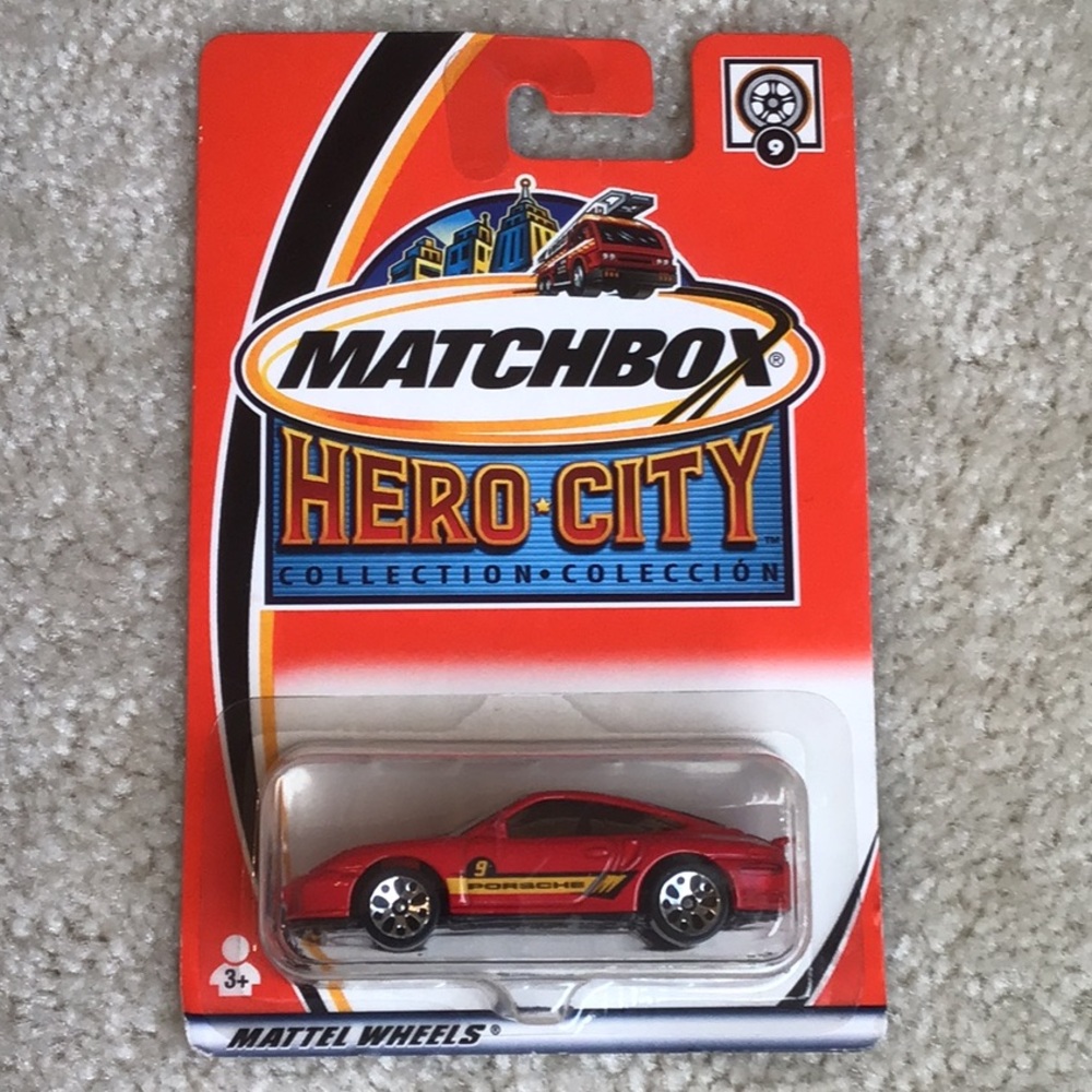Matchbox Hero City Collection, Porsche 911 Turbo, #9, 2002